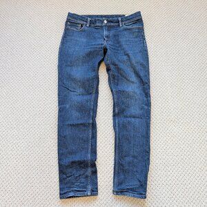 Acne Studios Bla Konst North Indigo Jeans 33x29 Blue Medium Wash Made in Italy